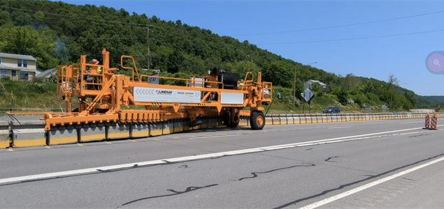 moveable barrier on Route 220 bridge project