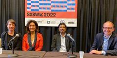 Secretary Yassmin Gramian sits alongside other panelists at the South By Southwest meeting.