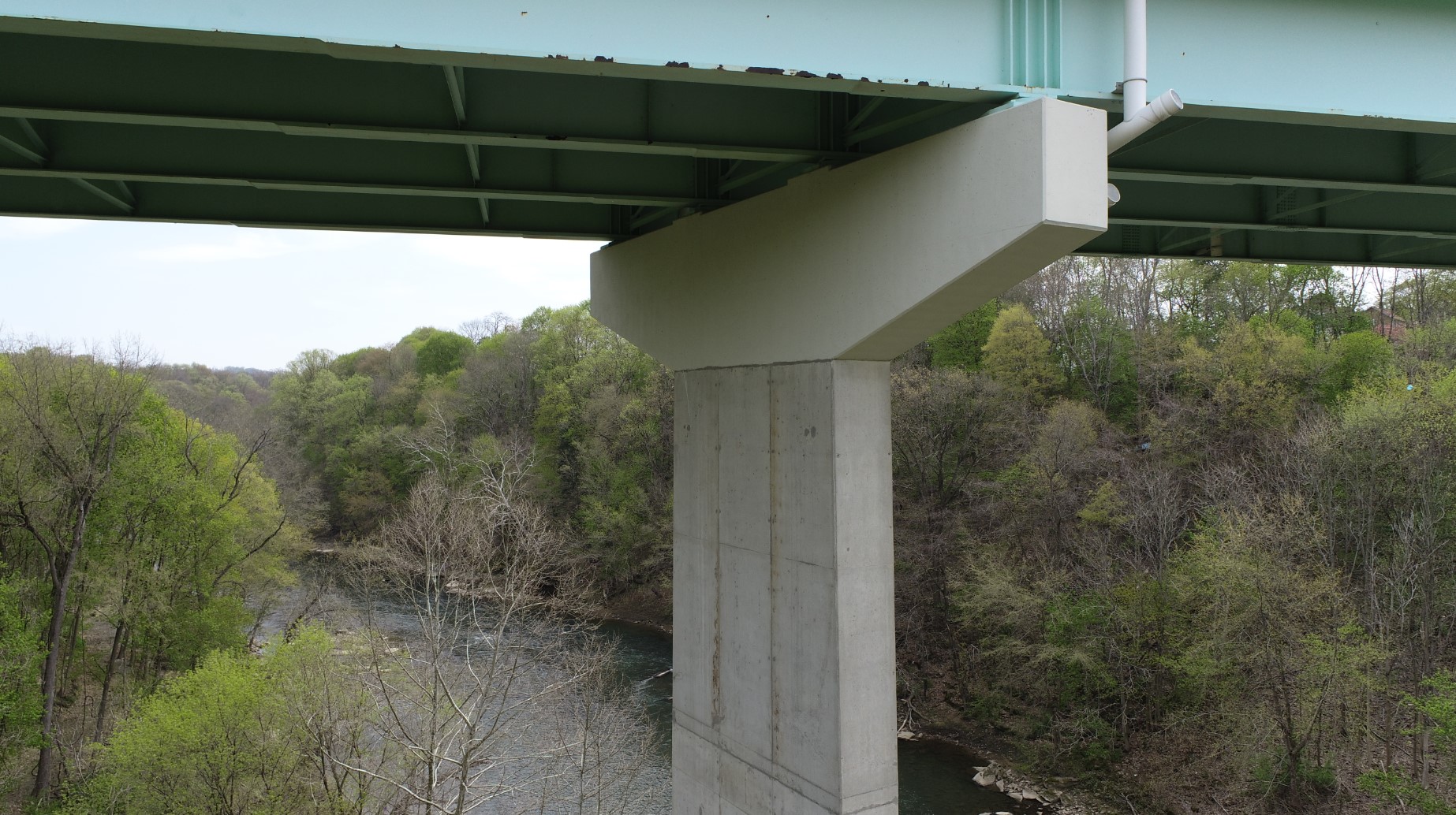 Ellwood City bridge inspection using drone footage