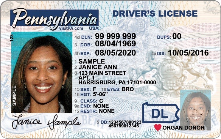 new pa driver license design