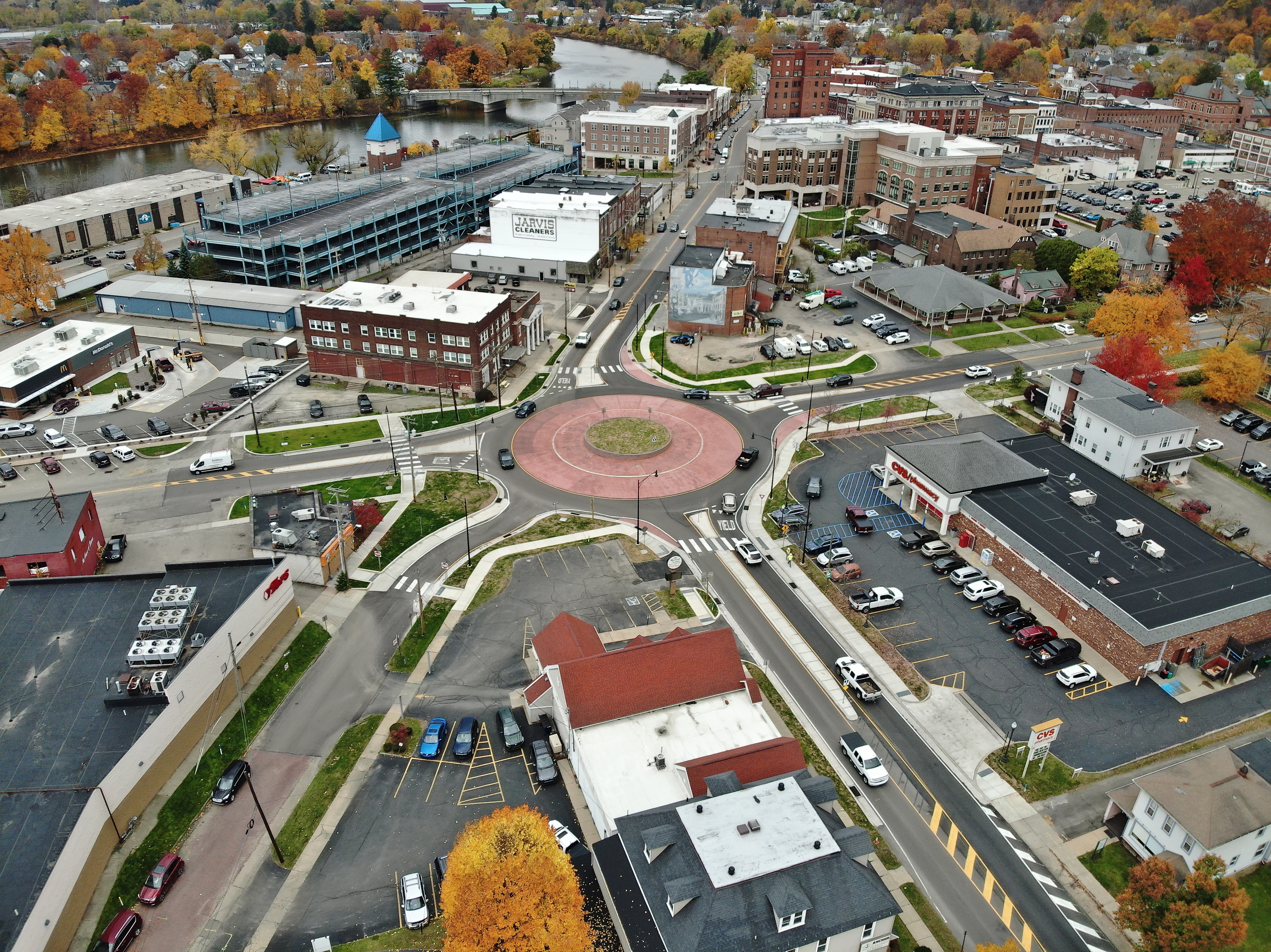 Completed Market Street Roundabout