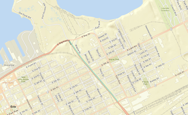 East Bayfront location map.png