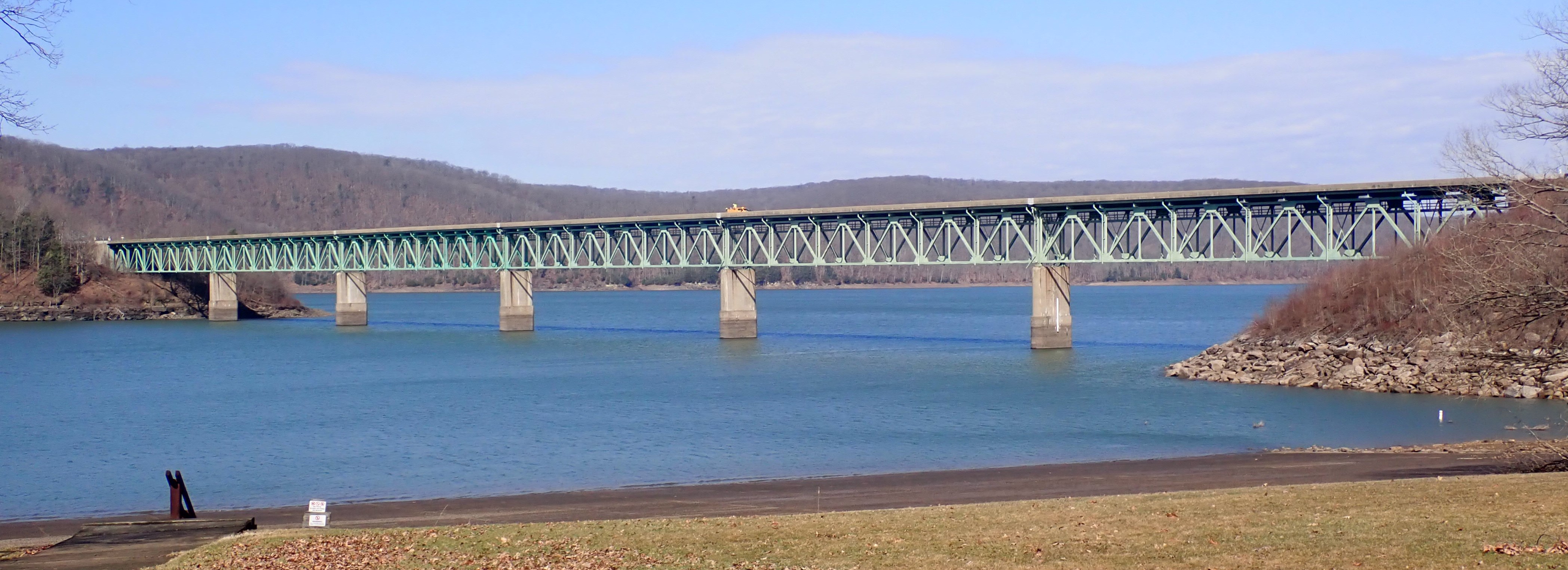 bridge that carries Route 59 over Kinzua Creek (Allegheny Reservoir)