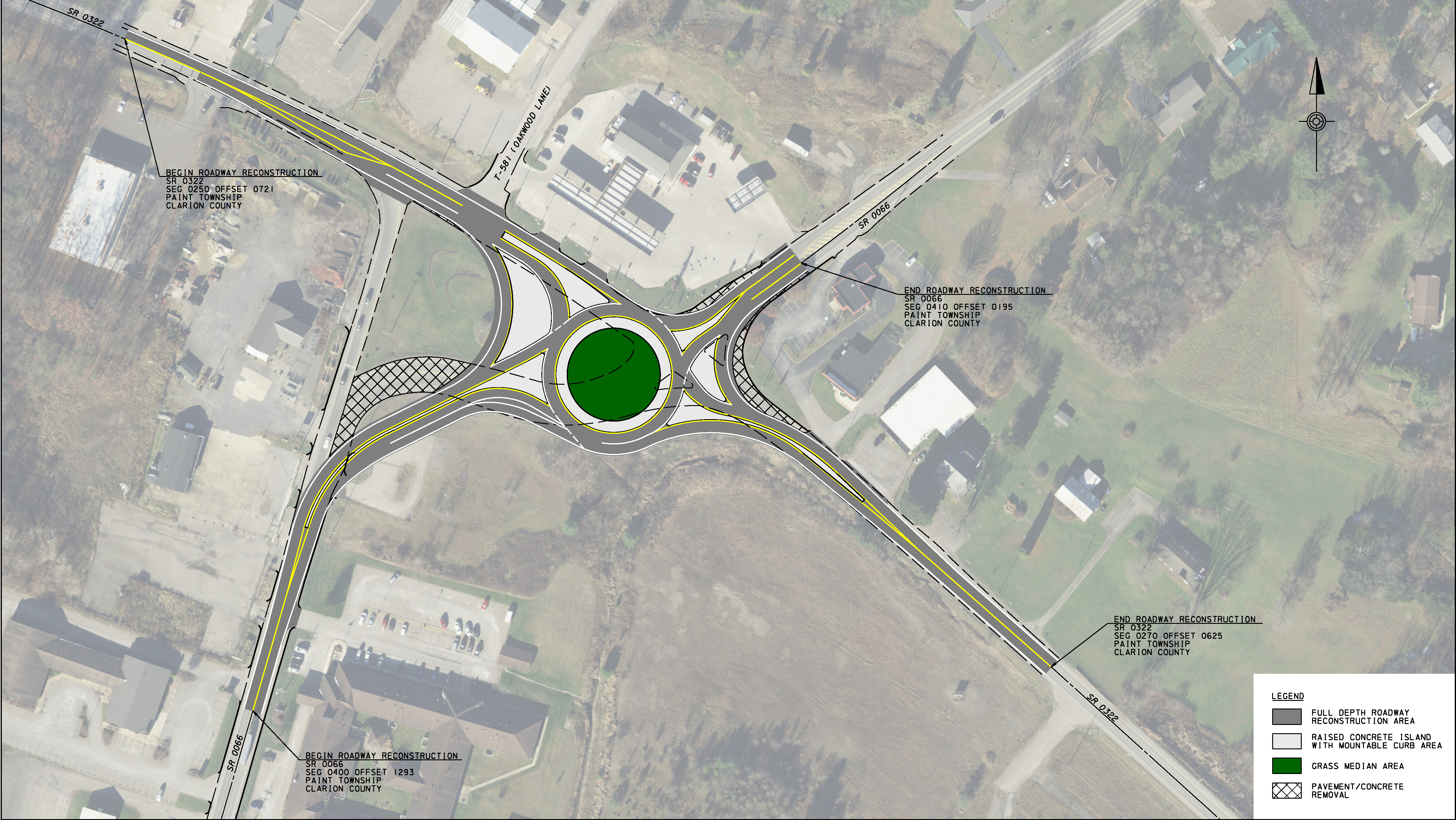 I-80 Canoe Creek roundabout map