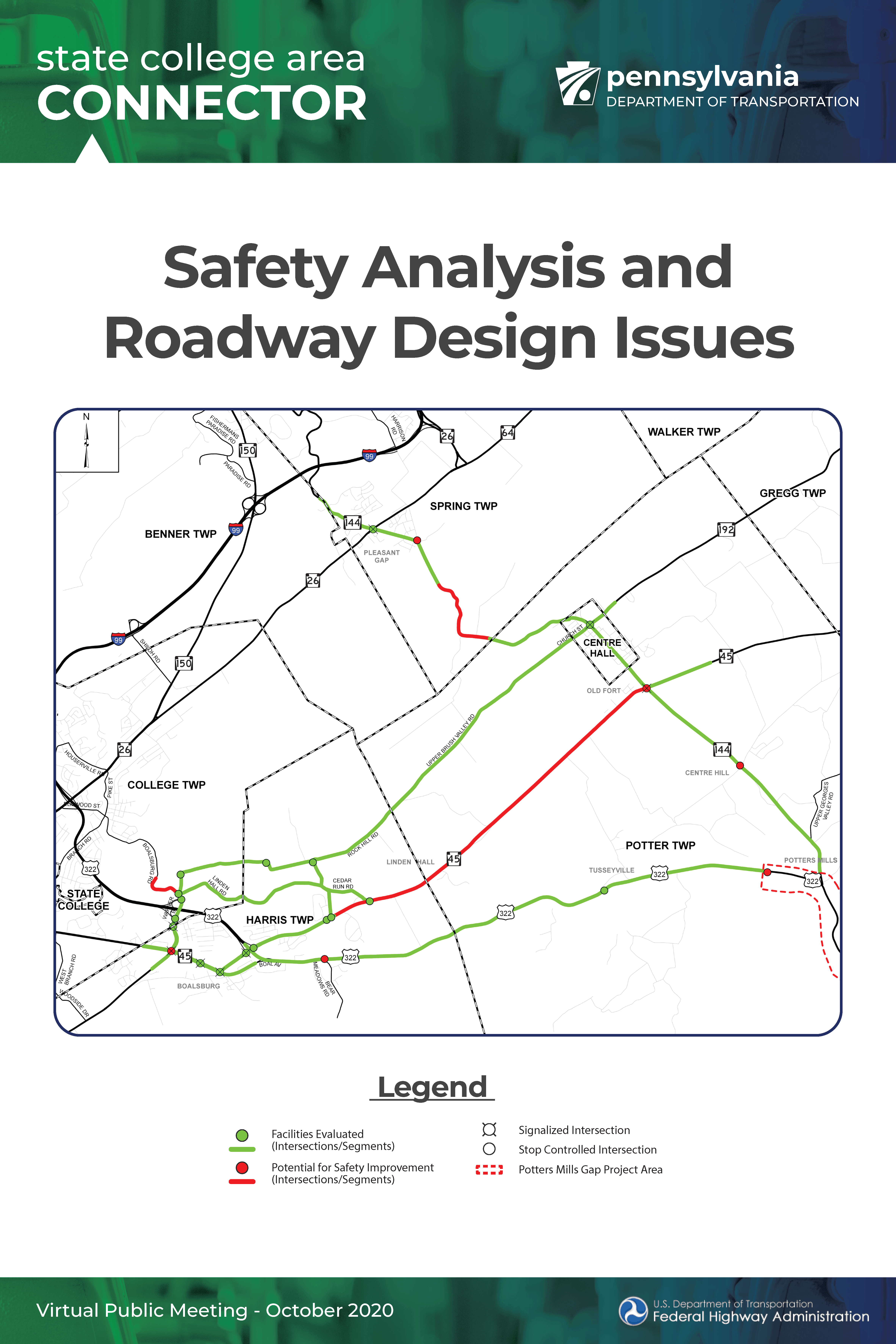 safety analysis board for State College Area Connector meeting