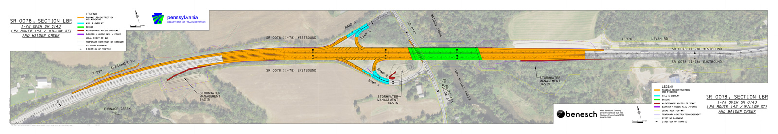 i-78 lenhartsville bridge design plan sheet