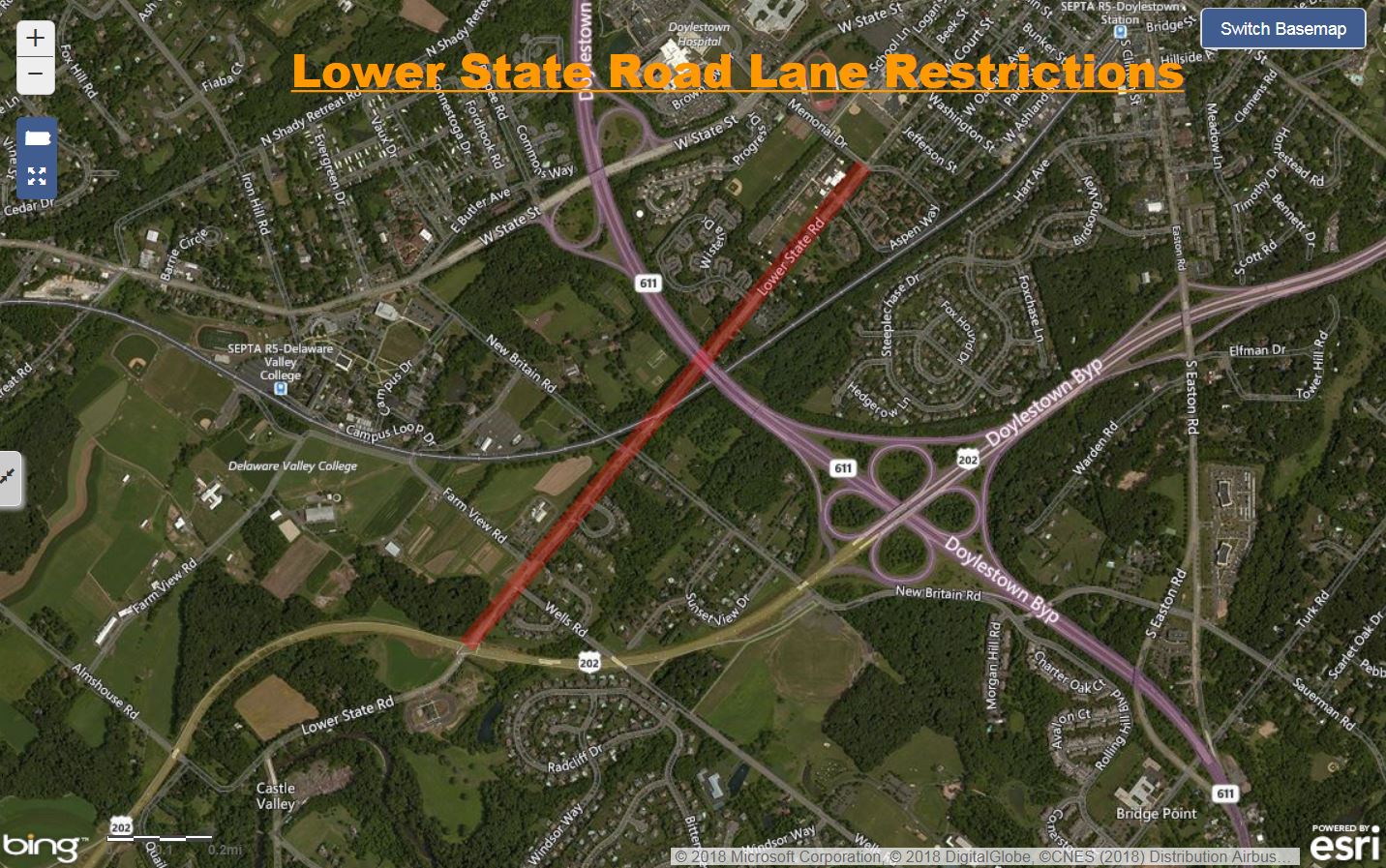 Lower State Road Lane Restrictions.JPG