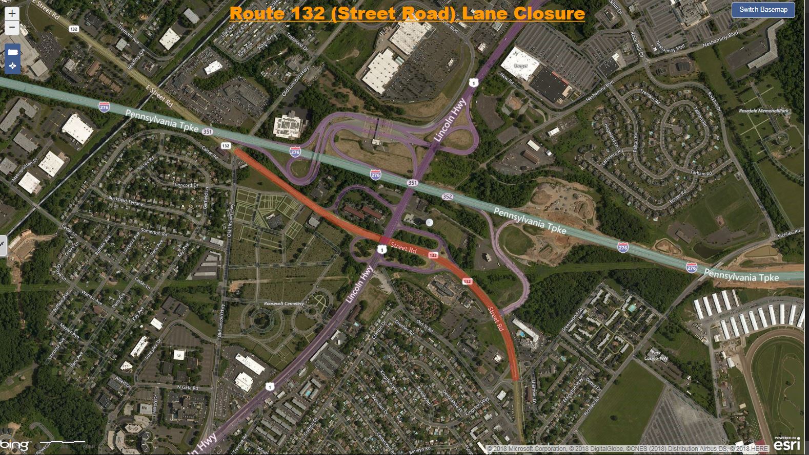Route 132 Lane Closure Kingston to Old Lincoln.JPG
