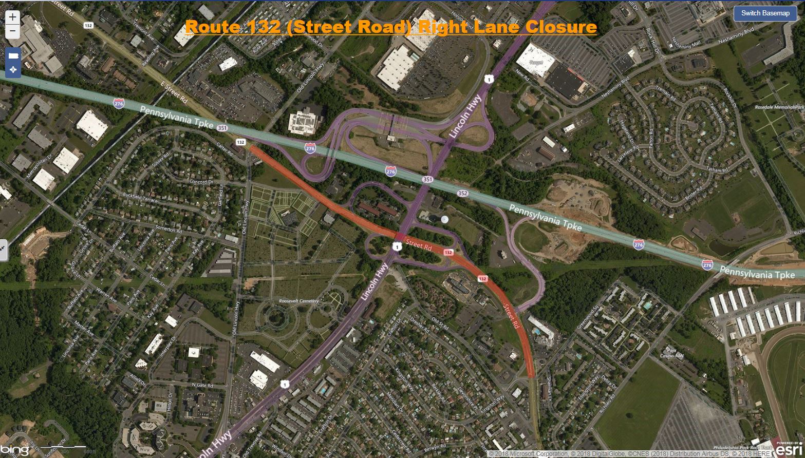 Route 132 Right Lane CLosure Kingston to Old Lincoln.JPG
