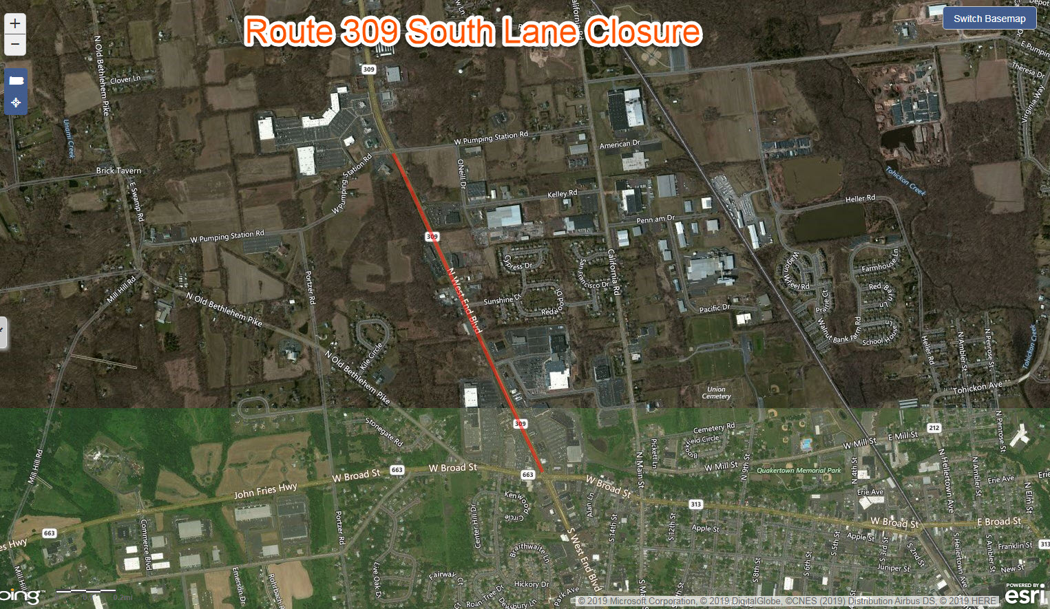 Route 309 South Lane Closure Pumping Station to 663.jpg