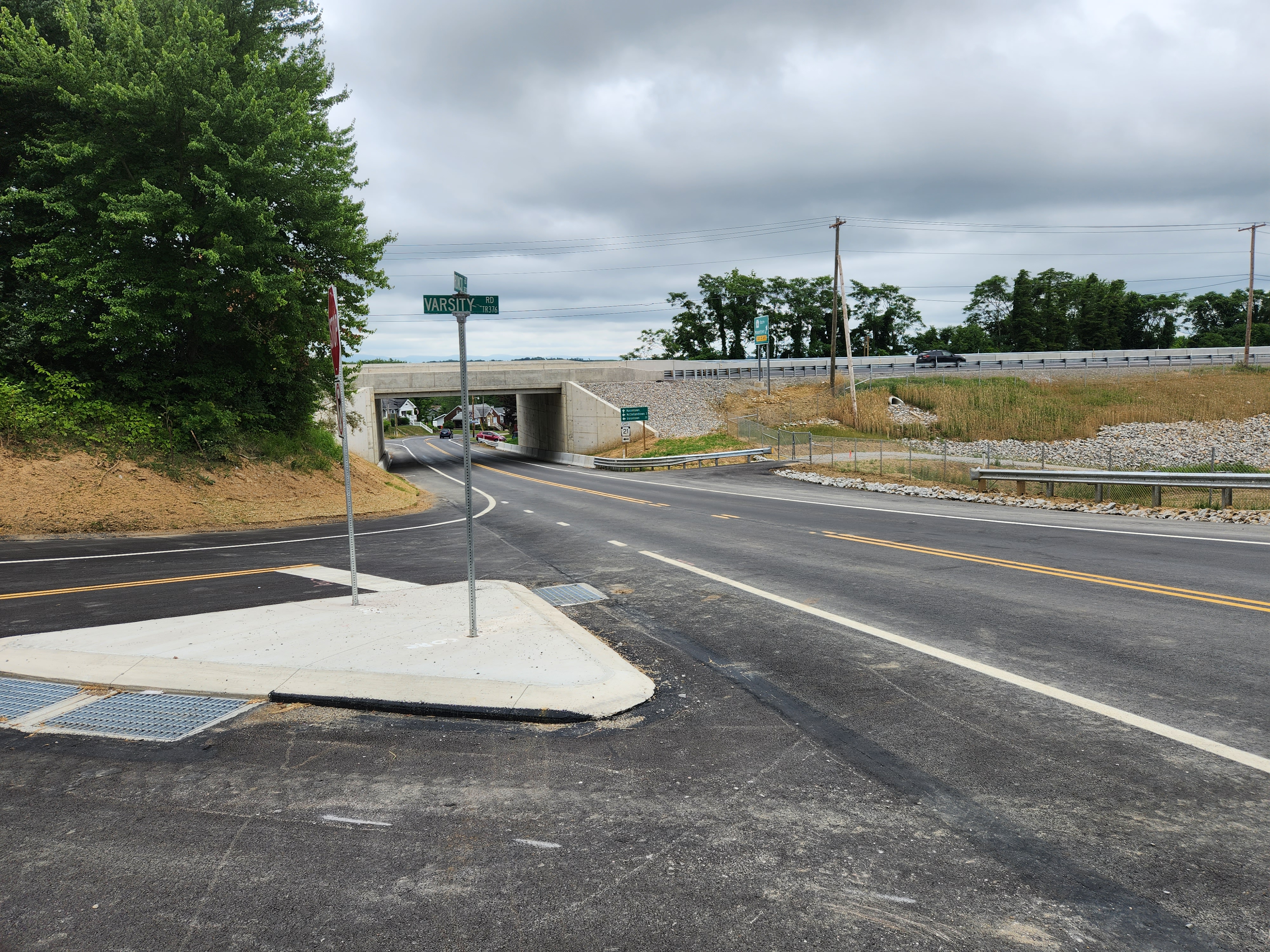 Finished work on Route 166 southbound under Route 21