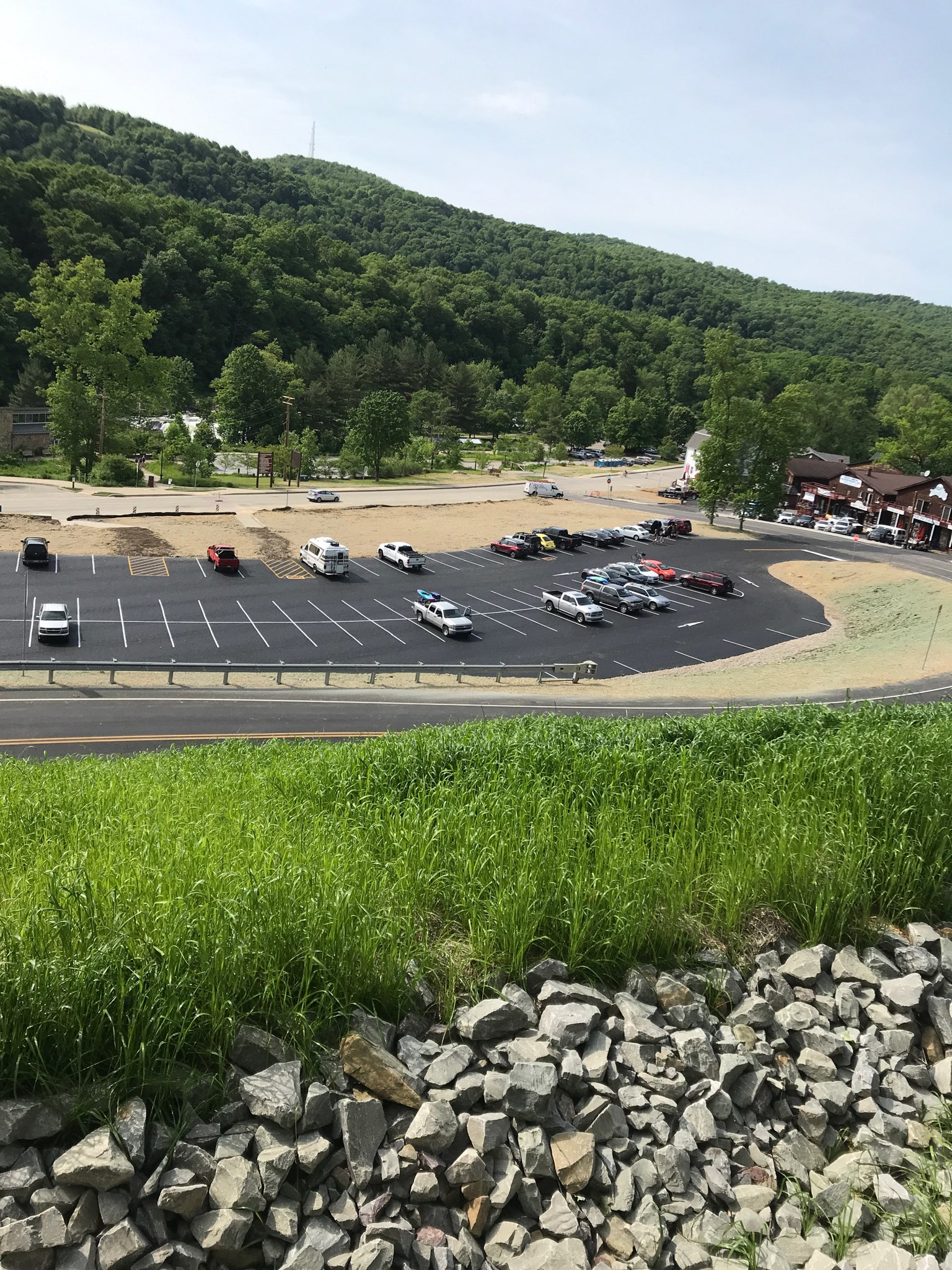 Pervious Pavement on Parking Lot in Ohiopyle State Park